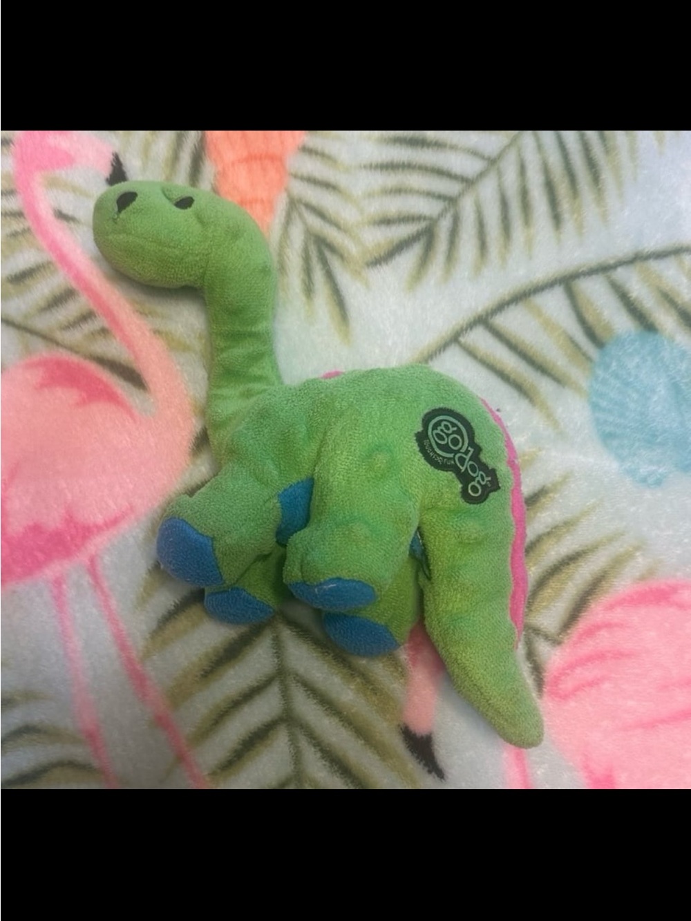 Cute Plush Green Dinosaur Dog Toy Soft Squeaky Pet Toy Small Puppy Chew Toy